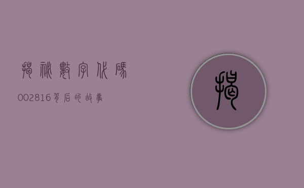 揭秘数字代码002816，背后的故事与意义