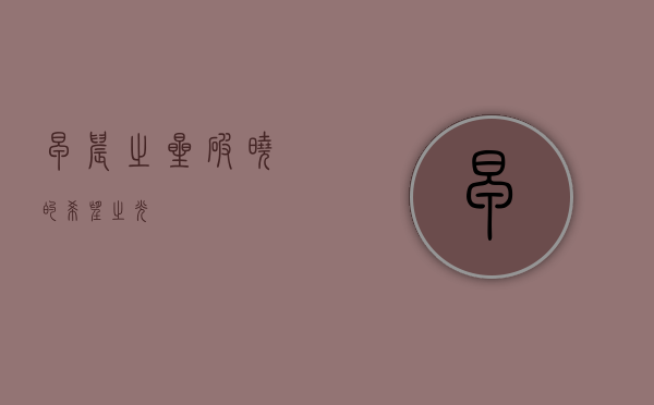 早晨之星，破晓的希望之光