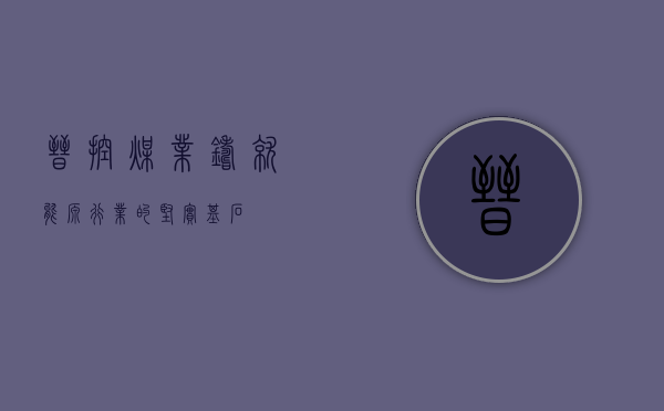 晋控煤业，铸就能源行业的坚实基石