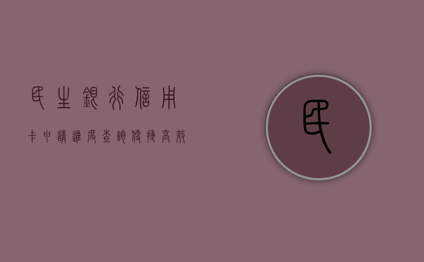 民生银行信用卡申请进度查询，便捷、透明，掌握您的办卡状态
