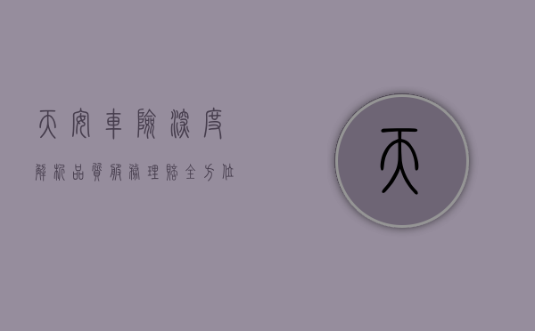 天安车险深度解析，品质、服务、理赔，全方位了解车险怎么样