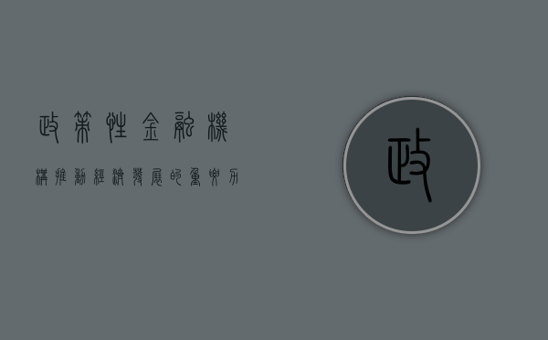 政策性金融机构，推动经济发展的重要力量