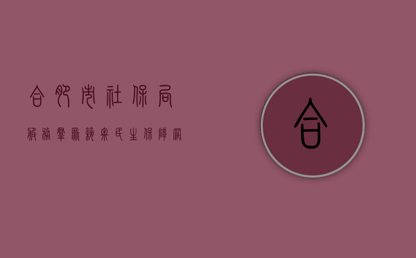 合肥市社保局，服务群众，筑牢民生保障网