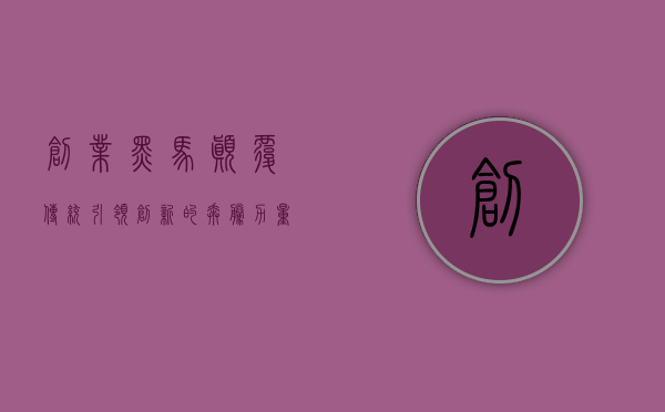 创业黑马，颠覆传统，引领创新的奔腾力量