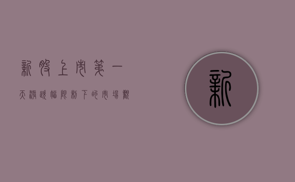 新股上市第一天涨跌幅限制下的市场观察与解析