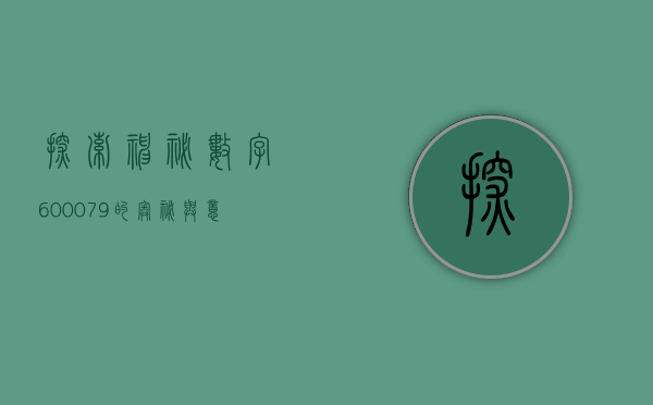 探索神秘数字，600079的奥秘与意义