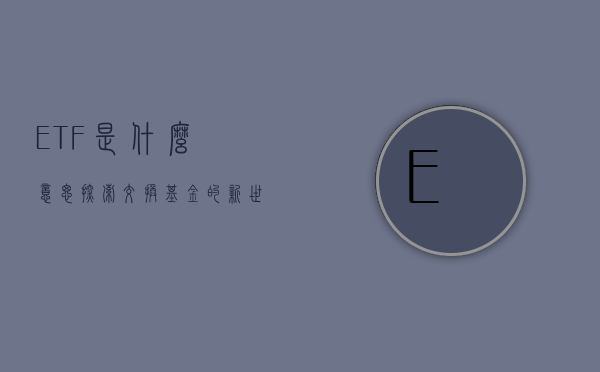ETF是什么意思，探索交换基金的新世界