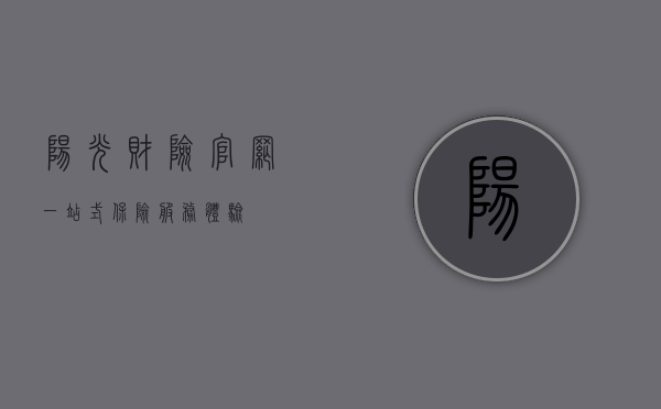 阳光财险官网，一站式保险服务体验