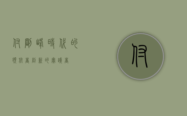 付刚峰，时代的领航者，创新的实践者