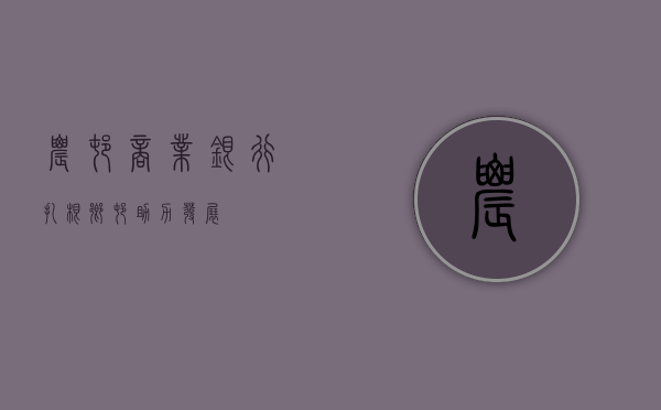 农村商业银行，扎根乡村，助力发展