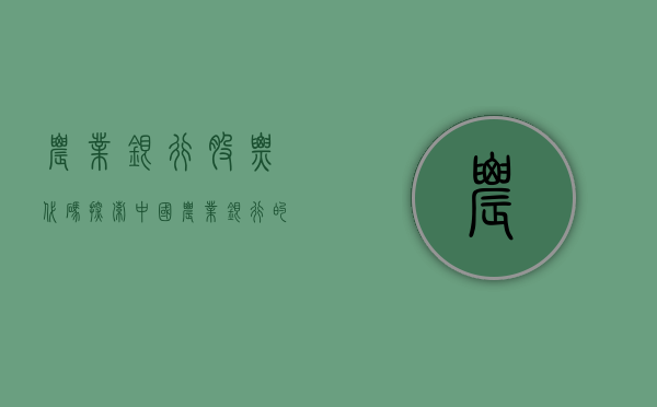 农业银行股票代码，探索中国农业银行的资本市场之路