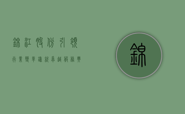 锦江股份，引领行业变革，铸就卓越服务典范