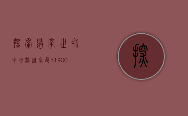 探索数字世界中的秘密宝藏，519039
