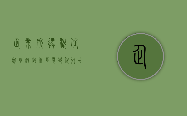企业所得税，促进经济健康发展与税收公平的关键要素