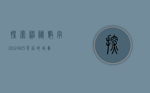 探索神秘数字002465，背后的故事与意义