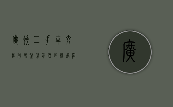 广州二手车交易市场，繁荣背后的机遇与挑战