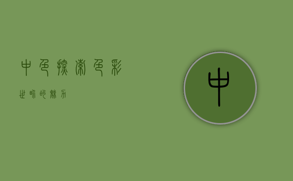 中色，探索色彩世界的魅力