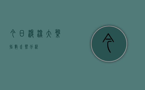 今日沪深大盘指数走势分析