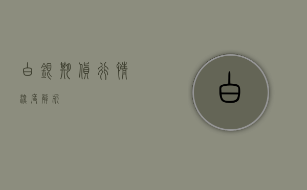 白银期货行情深度解析