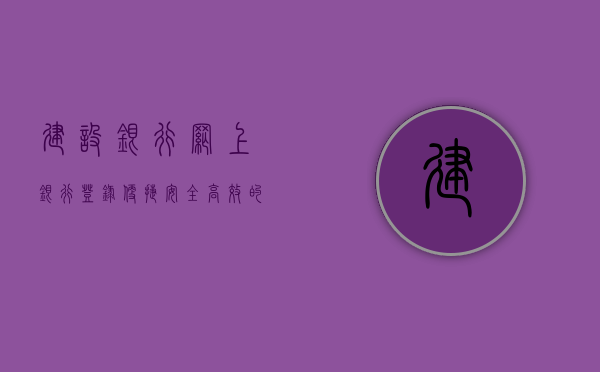 建设银行网上银行登录—便捷、安全、高效的金融服务体验