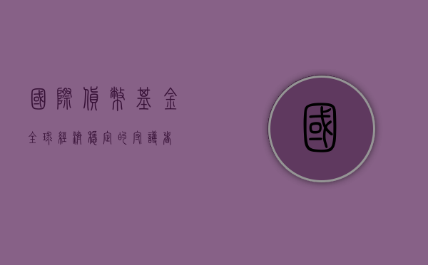 国际货币基金，全球经济稳定的守护者