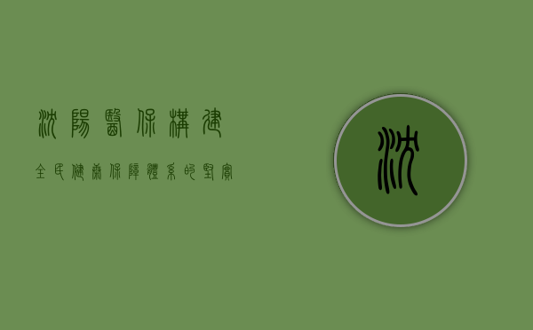 沈阳医保,构建全民健康保障体系的坚实基石