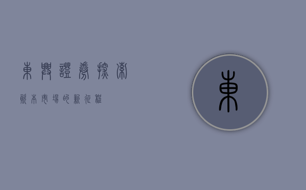 东兴证券，探索资本市场的新征程