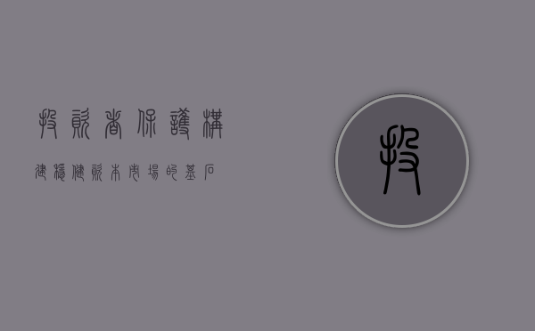 投资者保护，构建稳健资本市场的基石