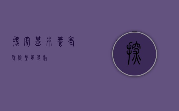 探究基本养老保险缴费基数