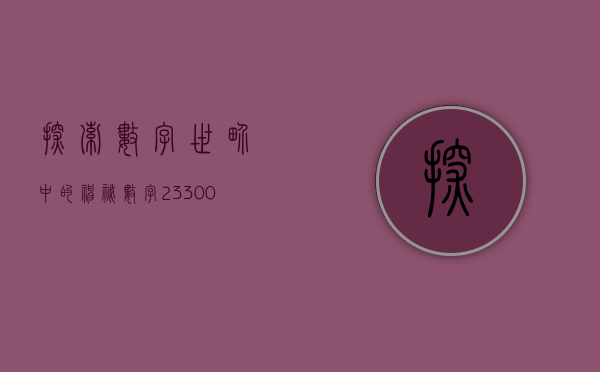 探索数字世界中的神秘数字233009