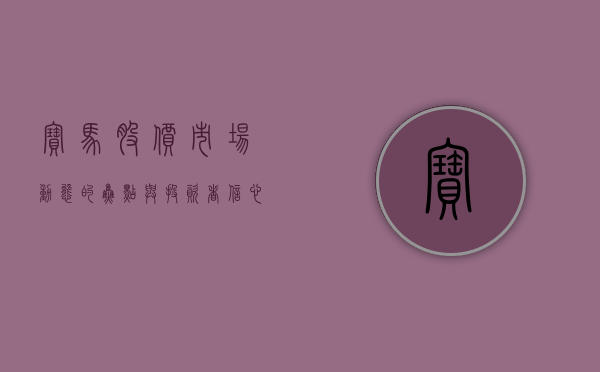 宝马股价，市场动态的焦点与投资者信心的体现