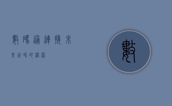 数码通，连接未来世界的桥梁