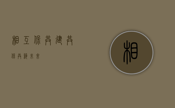相互保，共建共保，共筑未来
