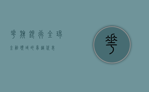 花旗银行，全球金融领域的卓越代表