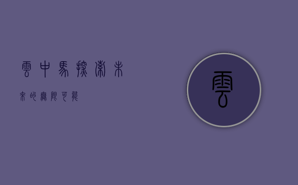 云中马,探索未来的无限可能