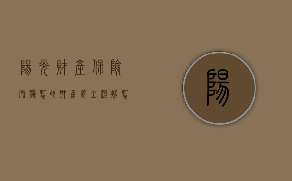 阳光财产保险，守护您的财产安全，温暖您的生活