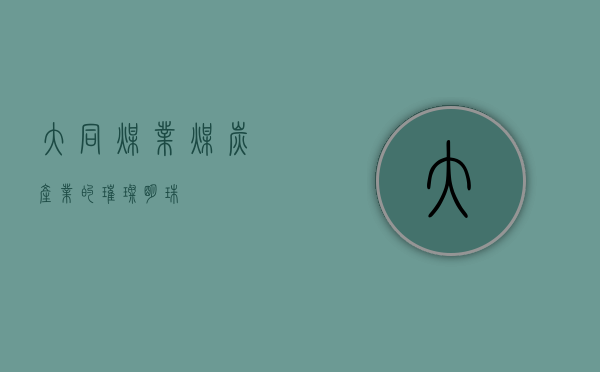 大同煤业，煤炭产业的璀璨明珠