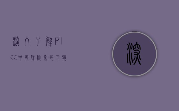 深入了解PICC，中国保险业的巨头
