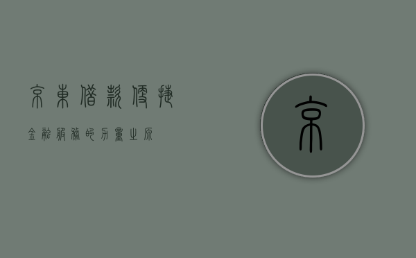 京东借款，便捷金融服务的力量之源