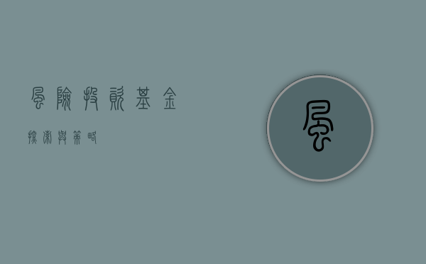 风险投资基金，探索与策略