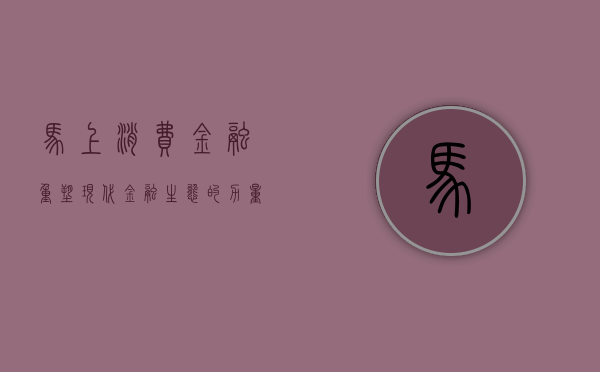 马上消费金融，重塑现代金融生态的力量