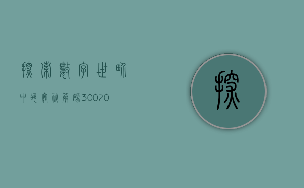 探索数字世界中的奥秘—解码300404