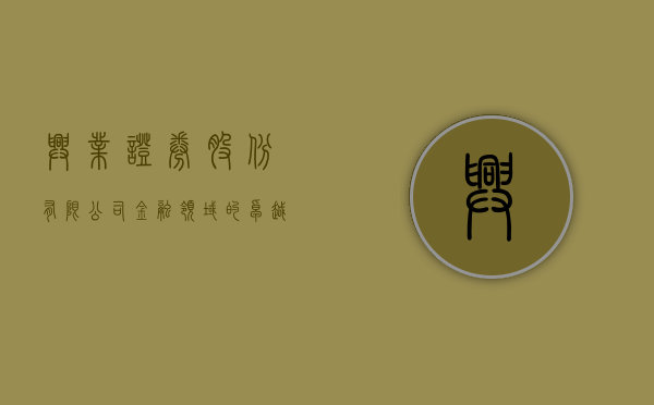 兴业证券股份有限公司，金融领域的卓越实践者
