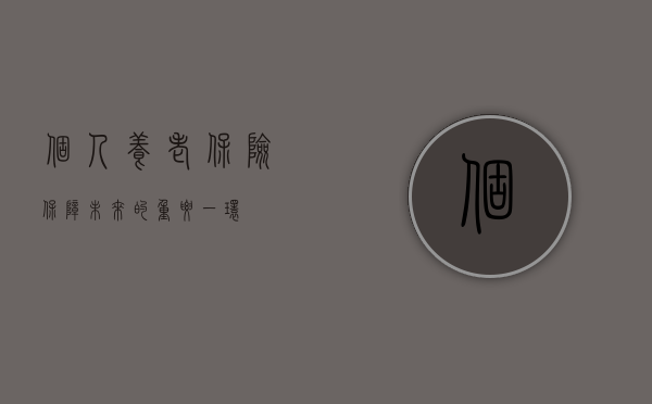 个人养老保险，保障未来的重要一环