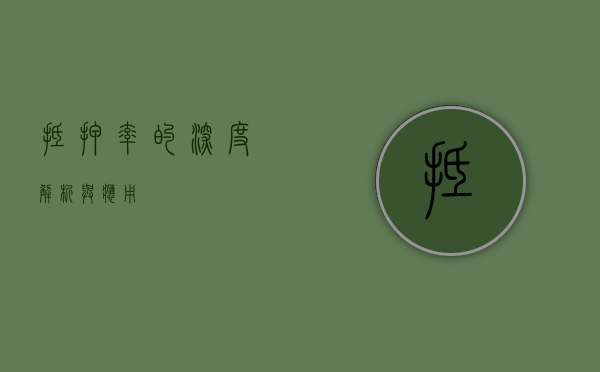 抵押率的深度解析与应用
