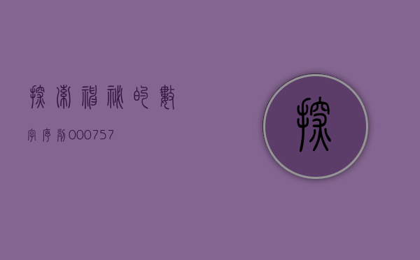 探索神秘的数字序列—000757
