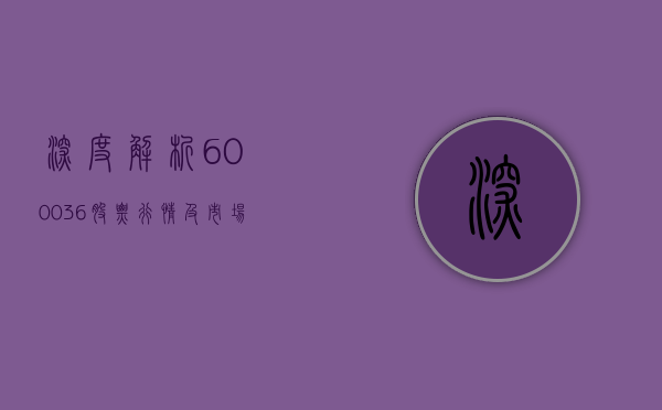 深度解析，600036股票行情及市场走势