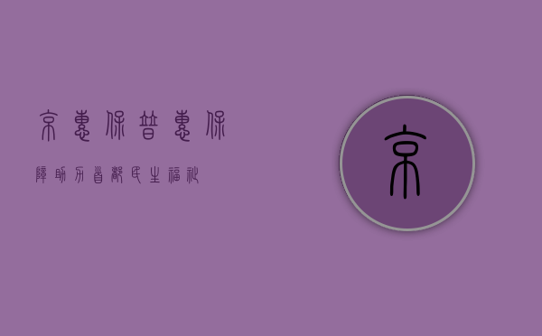 京惠保，普惠保障，助力首都民生福祉