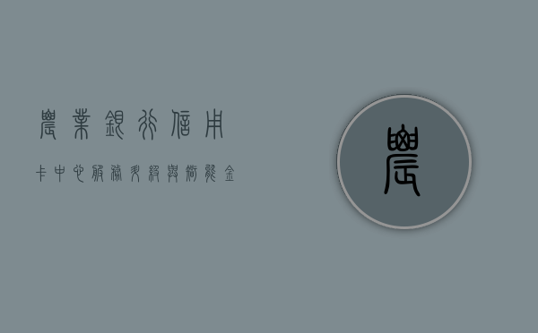 农业银行信用卡中心，服务升级与智能创新的引领者