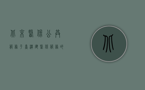 北京医保公共服务平台，构建医保服务的数字化新篇章